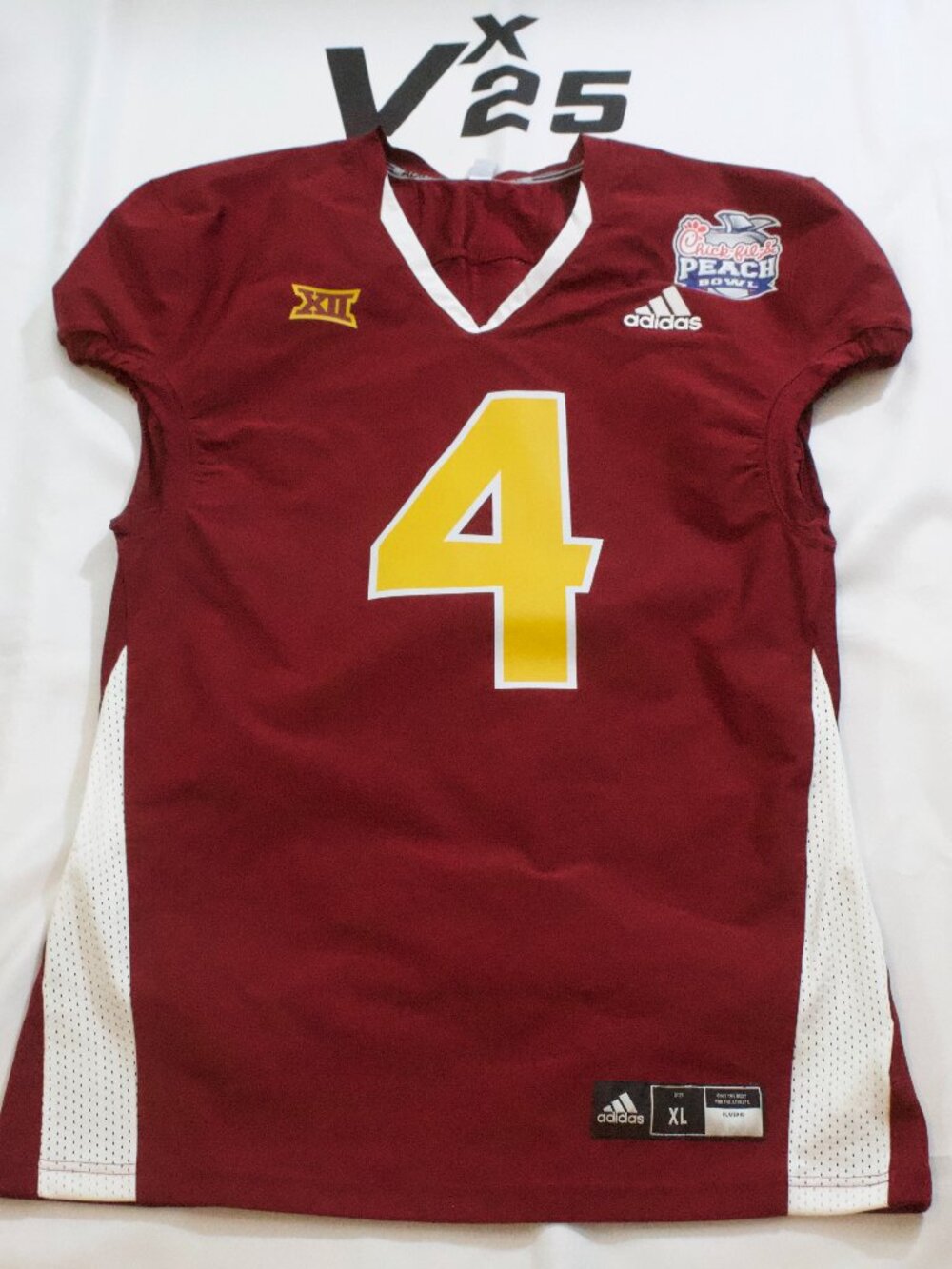 NEW Men's Arizona State Cam Skattebo Chick-fil-A Peach Bowl Red Jersey Size XL